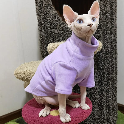 Soft Cotton Clothes for Sphynx Cats and Small Dogs
