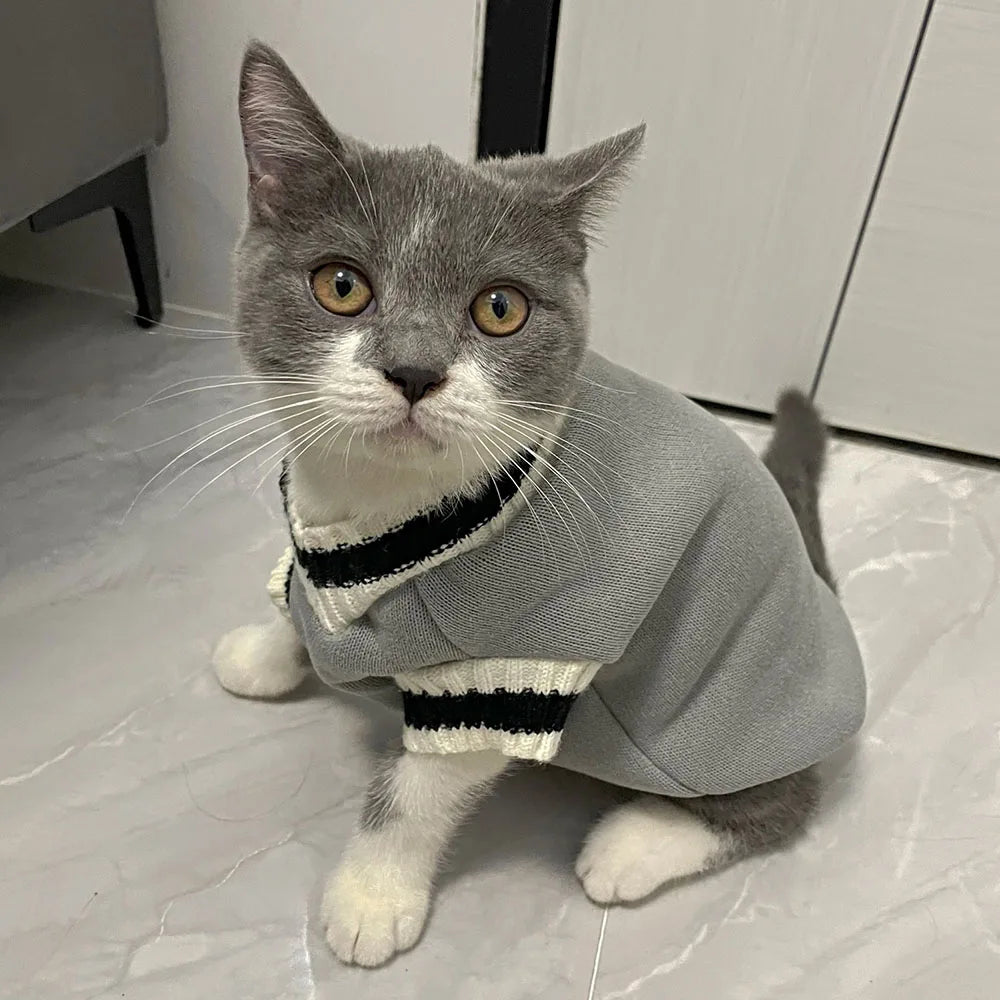 Cozy Dog and Cat Hooded Sweatshirt for Winter Wear