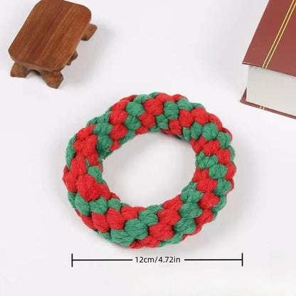Interactive Cotton Rope Dog Toy Ball for Chewing & Play