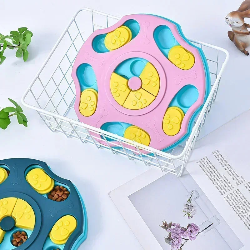 Interactive Dog Puzzle Slow Feeder Bowl for Smart Eating