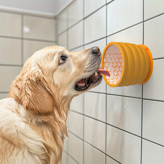 Silicone Slow Feeder Dog Bowl for Small to Medium Breeds
