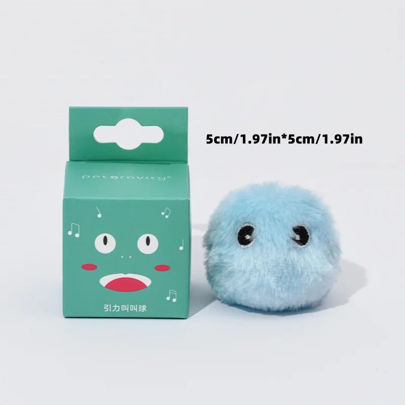 Electric Catnip Squeak Toy Ball for Interactive Play