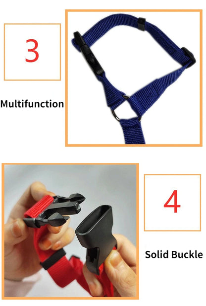 Adjustable Two-in-One Pet Car Seat Belt and Leash