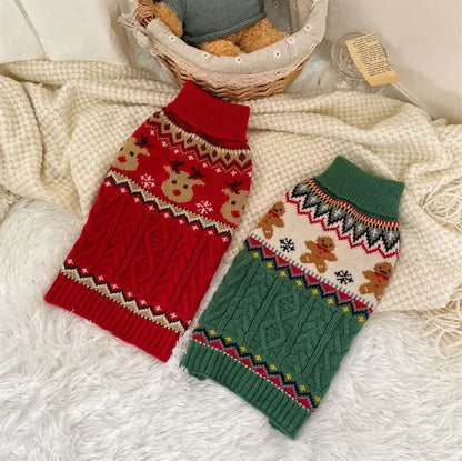 Elk Christmas Sweater for Small Dogs and Cats
