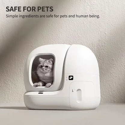 Odor Control Material for Self-Cleaning Cat Litter Box