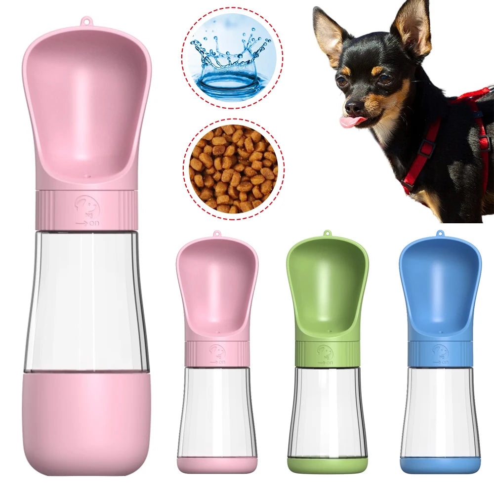 Portable Dog Water Bottle & Feeder for Outdoor Adventures