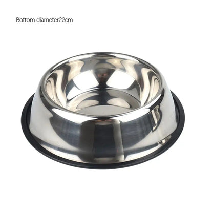 Large Steel Pet Feeding Bowl for Cats and Dogs