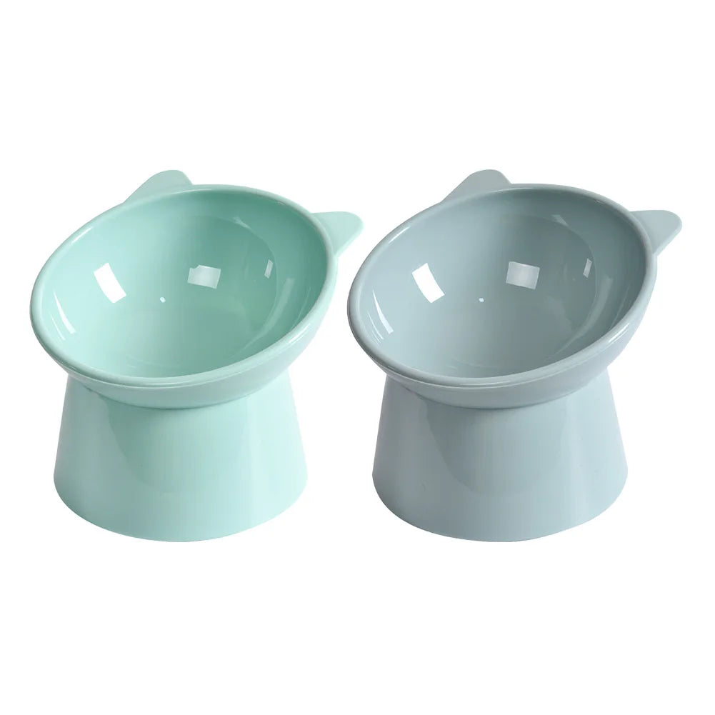 Ergonomic Tilted Cat Food Bowl for Flat-Faced Cats