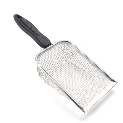 Stainless Steel Cat Litter Scoop with Fine Mesh Sifter