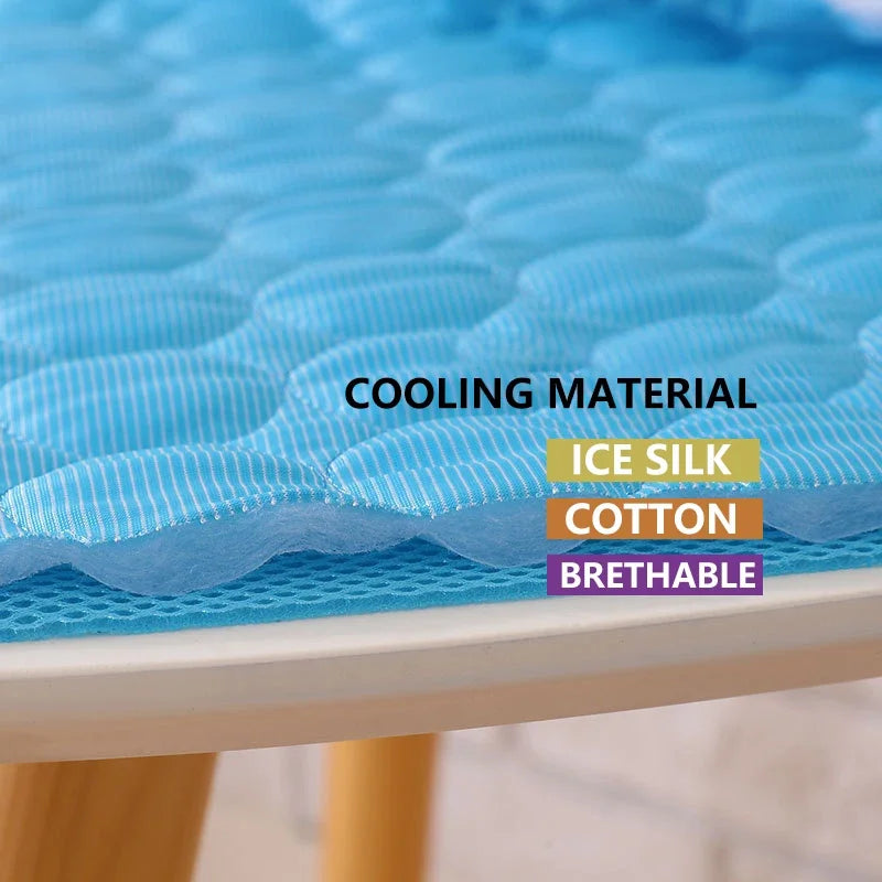 Breathable Cooling Mat for Cats and Puppies - Pet Bed Blanket