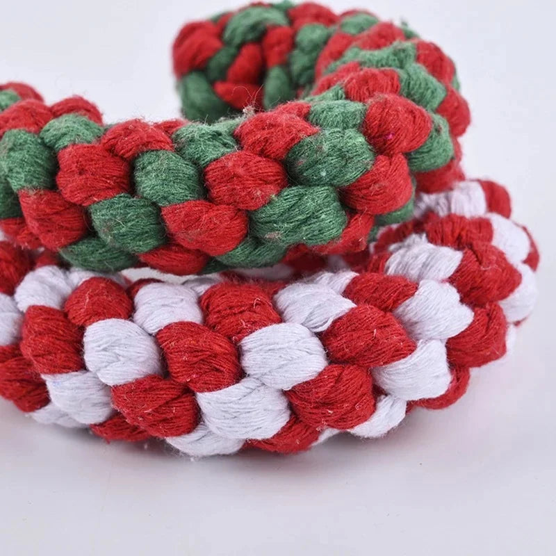 Interactive Cotton Rope Dog Toy Ball for Chewing & Play