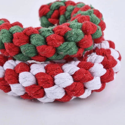 Interactive Cotton Rope Dog Toy Ball for Chewing & Play