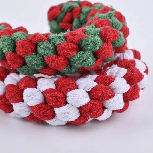 Interactive Cotton Rope Dog Toy Ball for Chewing & Play