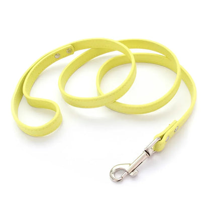 Colorful Leather Leashes for Small to Large Dogs and Cats