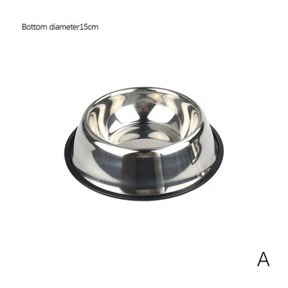 Large Steel Pet Feeding Bowl for Cats and Dogs