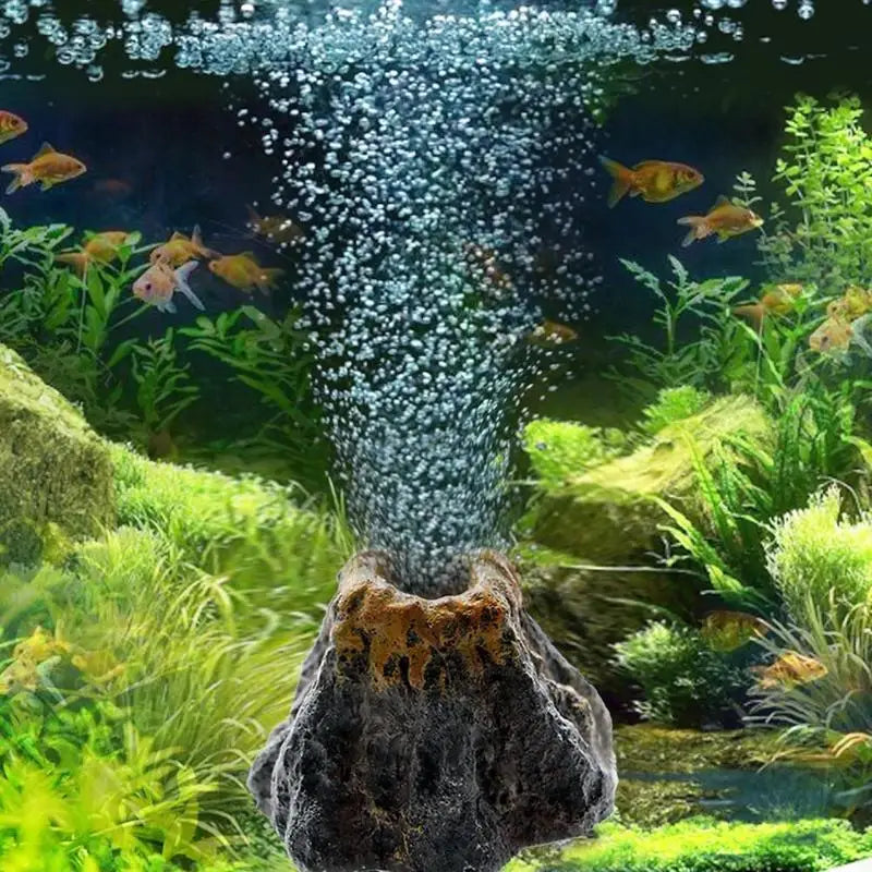 Volcano Shaped Air Bubble Stone for Fish Tank Decoration