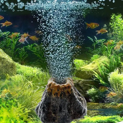 Volcano Shaped Air Bubble Stone for Fish Tank Decoration