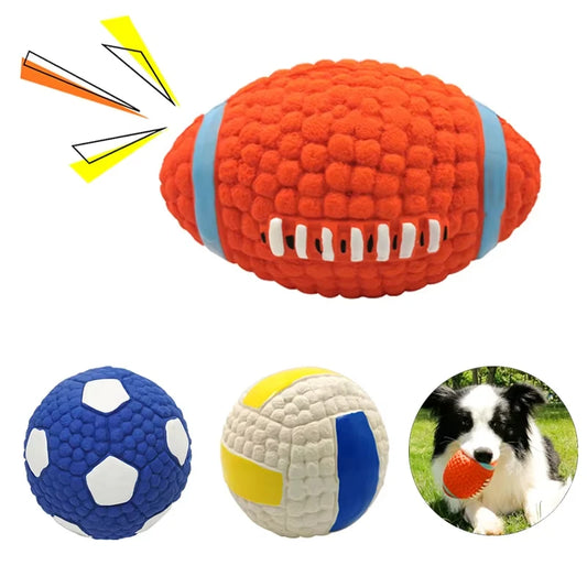 Natural Latex Dog Balls for Small to Large Dogs