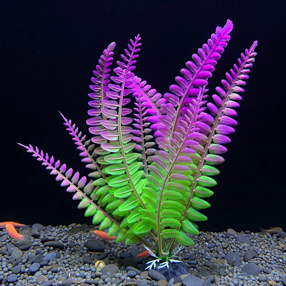 Plastic Aquatic Plants for Aquarium Decoration - Seagrass Style