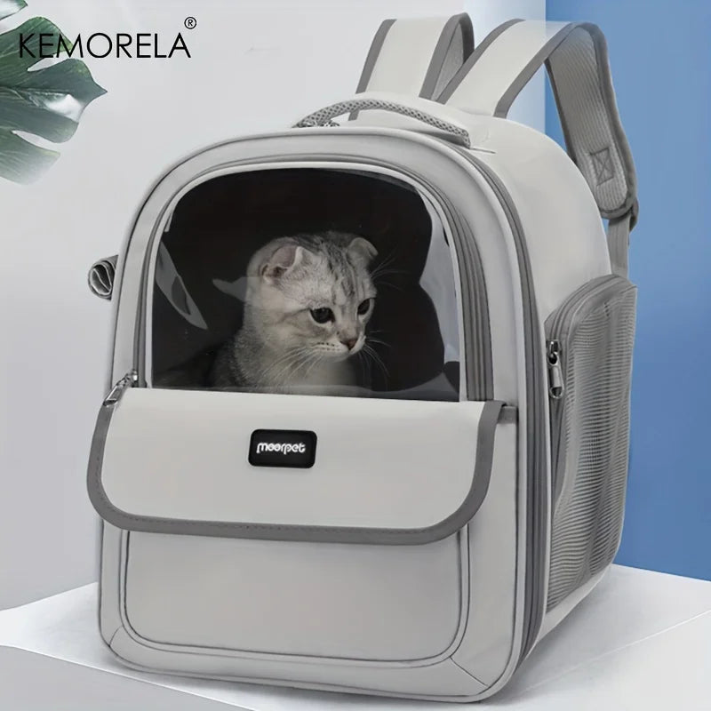 Large Transparent Pet Backpack for Cats and Dogs