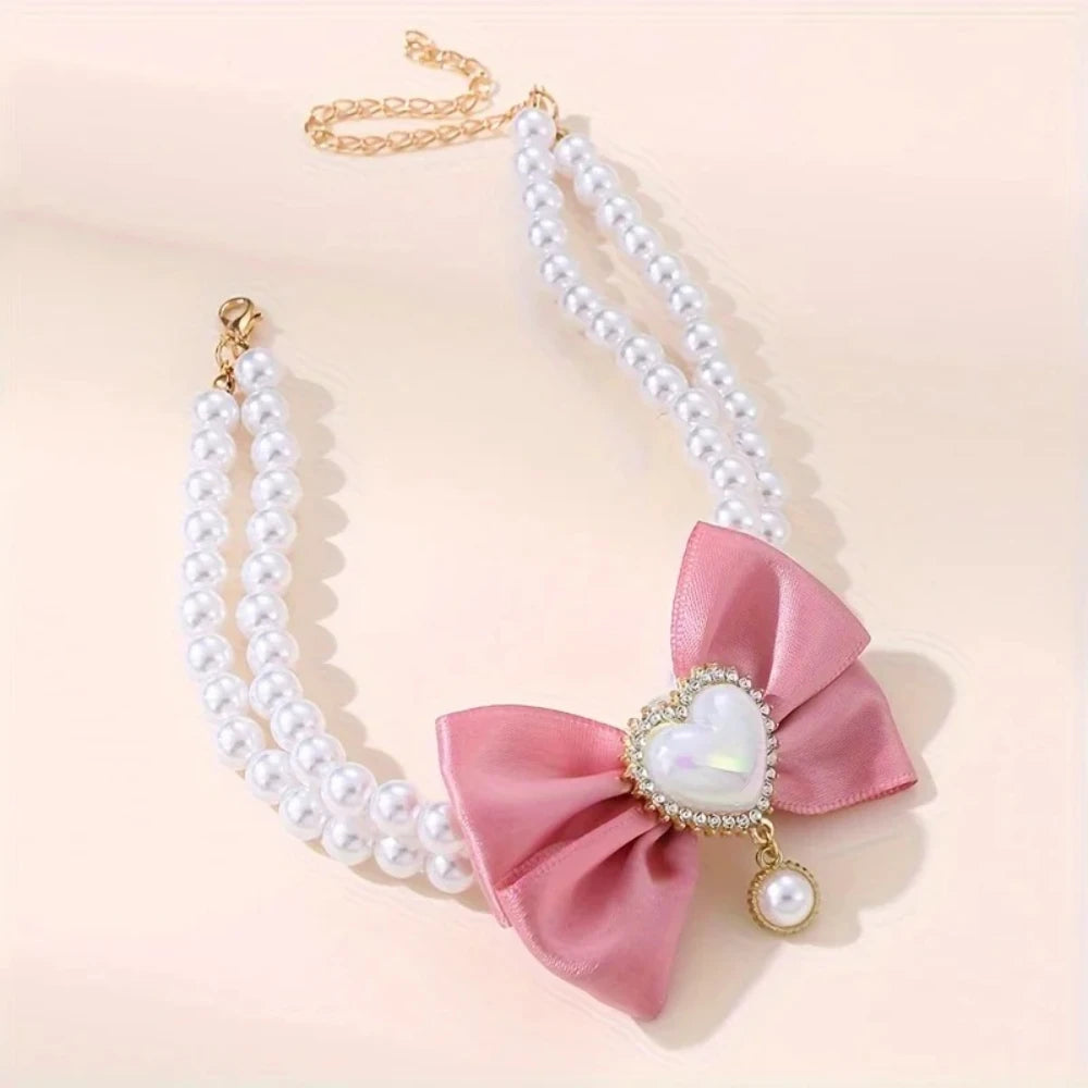 Heart Drop Pendant Collar for Small to Medium Dogs