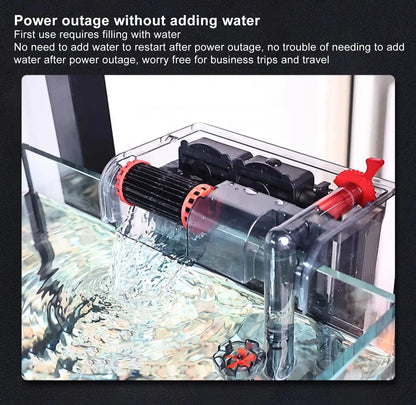 3-in-1 Silent Aquarium Filter and Aeration Pump