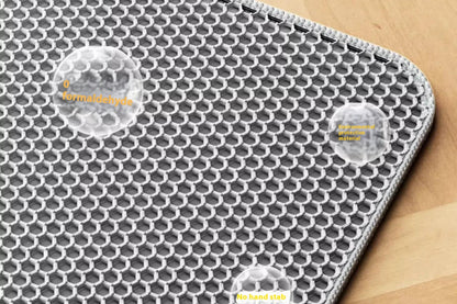 Extra Large Waterproof Cat Litter Mat - Non-Slip & Washable