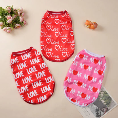 Summer T-Shirt Vest for Small Medium Dogs and Cats