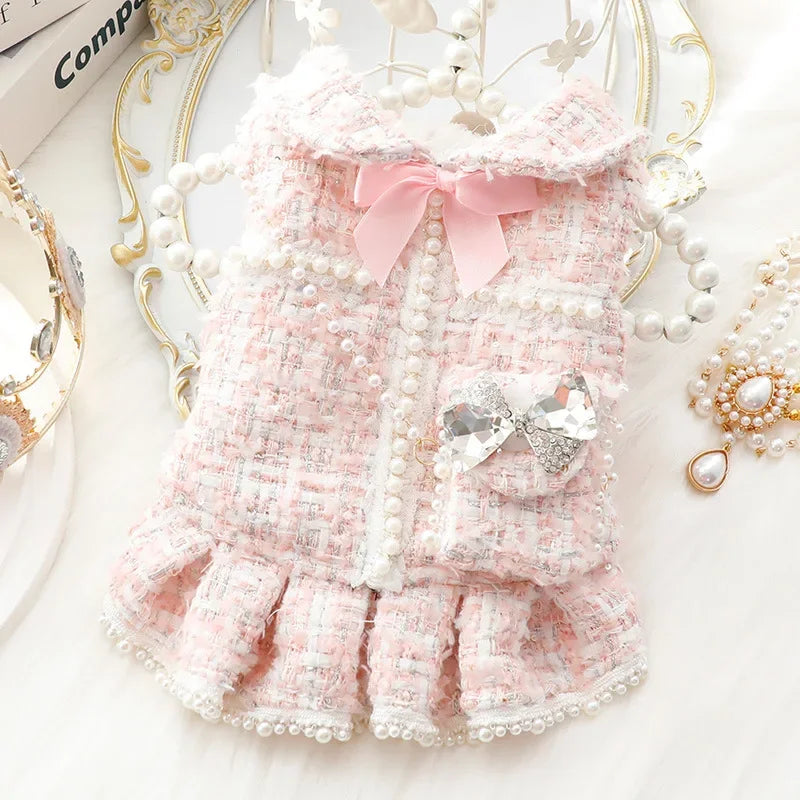 Winter Dog Dress for Weddings and Special Occasions