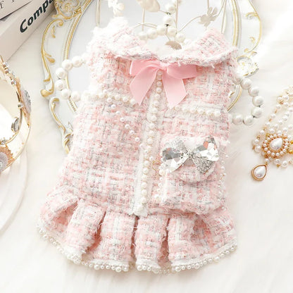 Winter Dog Dress for Weddings and Special Occasions