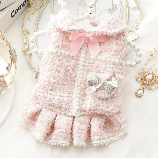 Winter Dog Dress for Weddings and Special Occasions