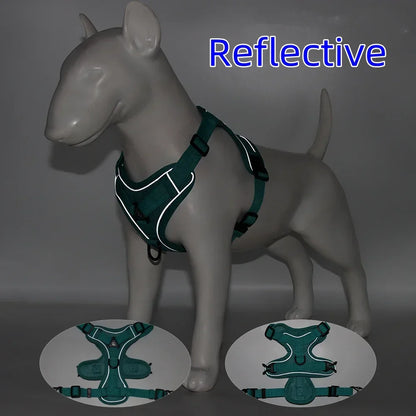 Adjustable No-Pull Dog Harness with 1.5m Leash Set
