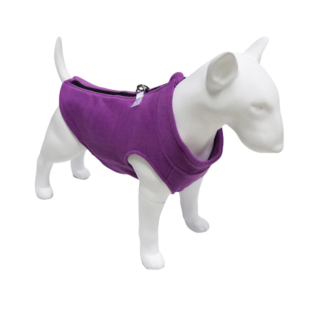 Soft Fleece Dog Jacket for Small to Medium Pets