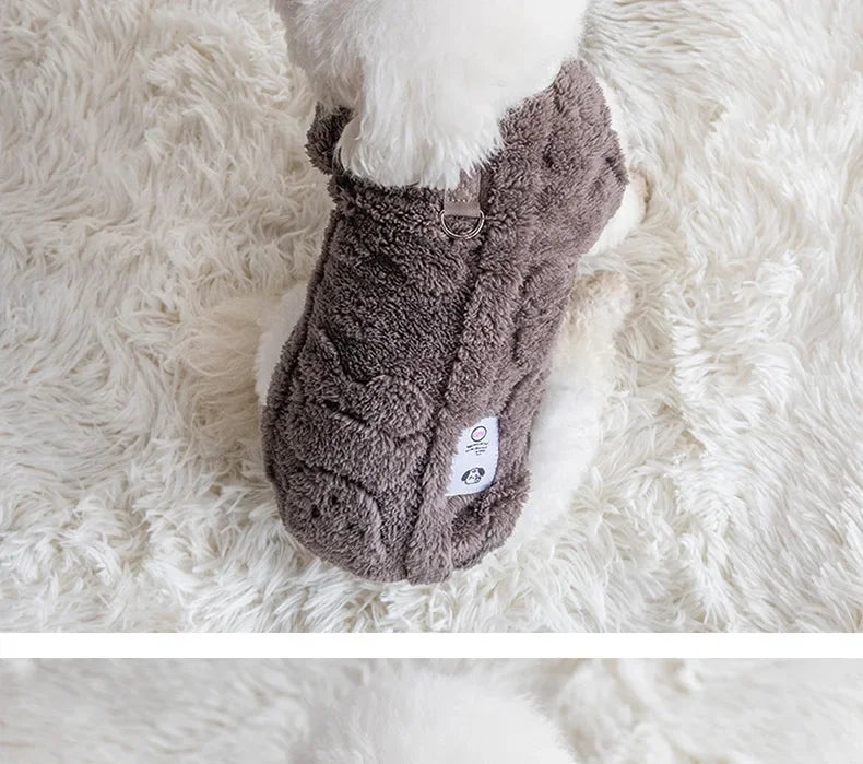 Warm Fleece Pullover Sweater for Small Dogs and Puppies