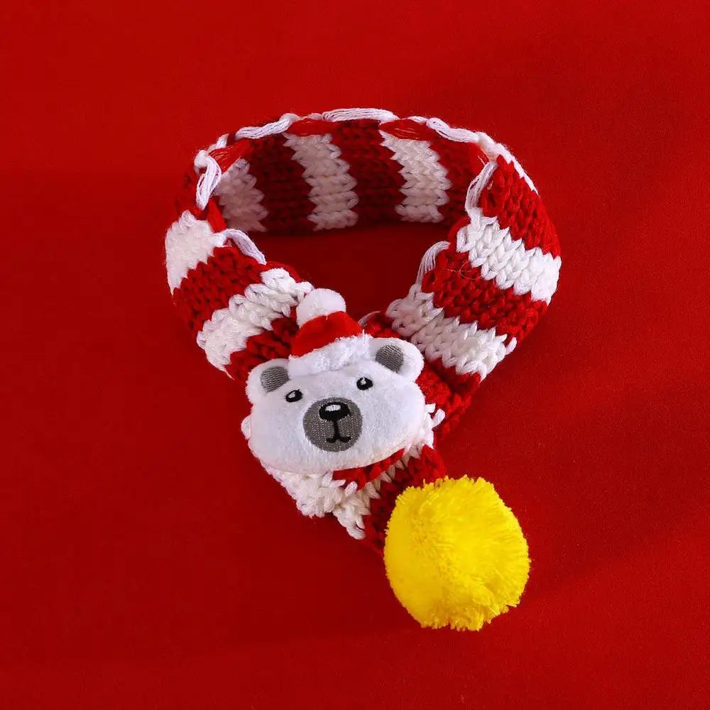 Adjustable Christmas Hat and Scarf for Dogs Up to 20kg