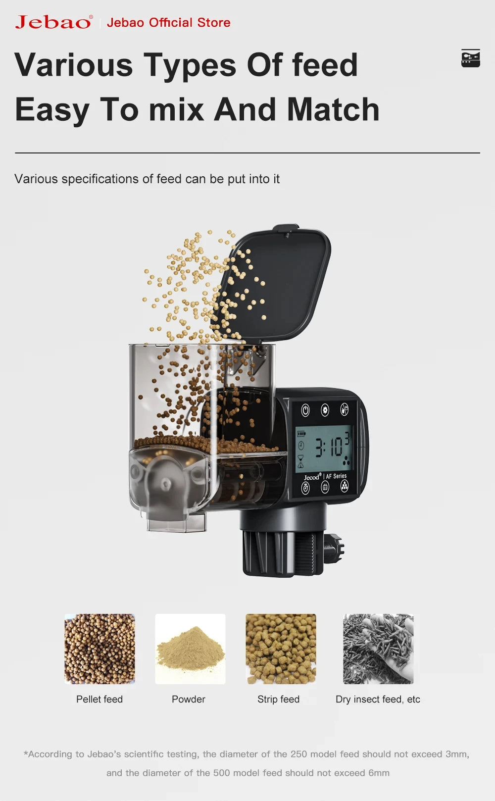 Automatic Fish Feeder with WiFi and Digital Timer Control