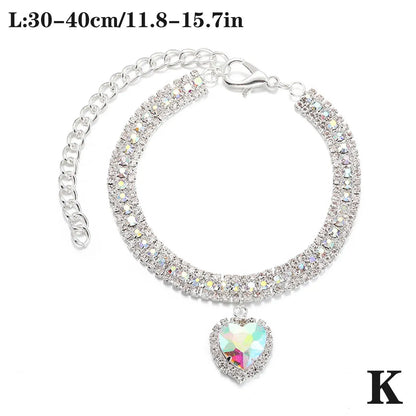 Rhinestone Crystal Pet Collar for Dogs and Cats