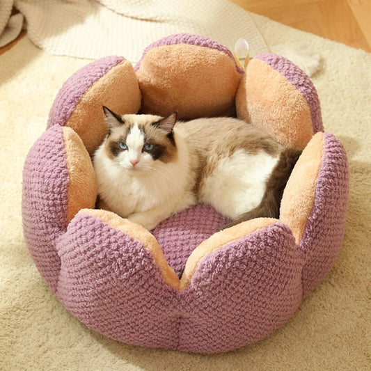 Cactus Flower Snuggly Puppy Kennel Mat for Warmth