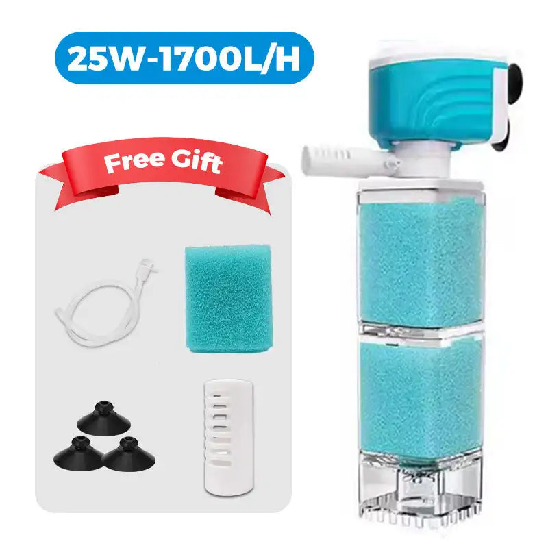 Multi-functional Aquarium Sponge Filter and Water Pump