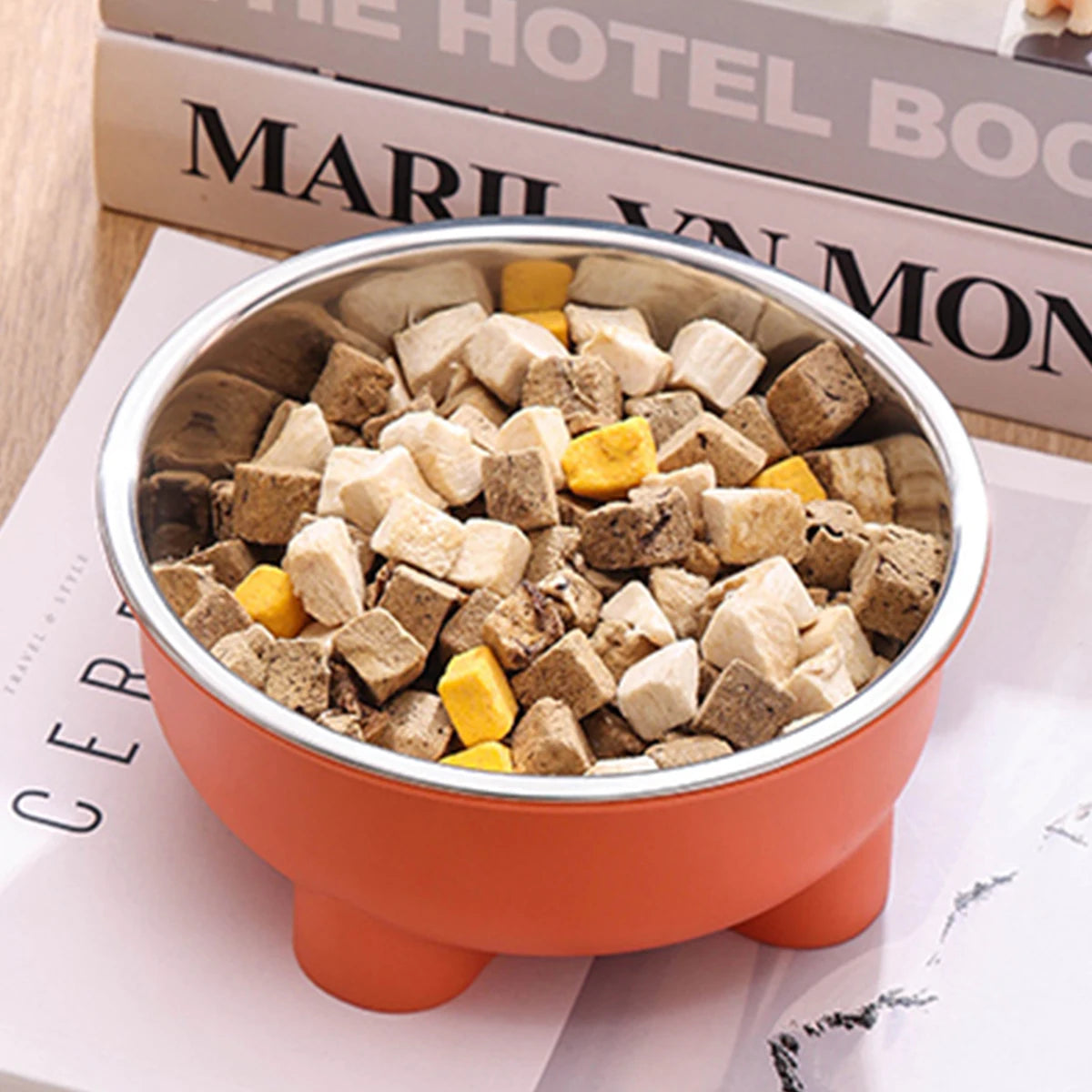 Stainless Steel Non-Slip Dog Bowl for Indoor Use