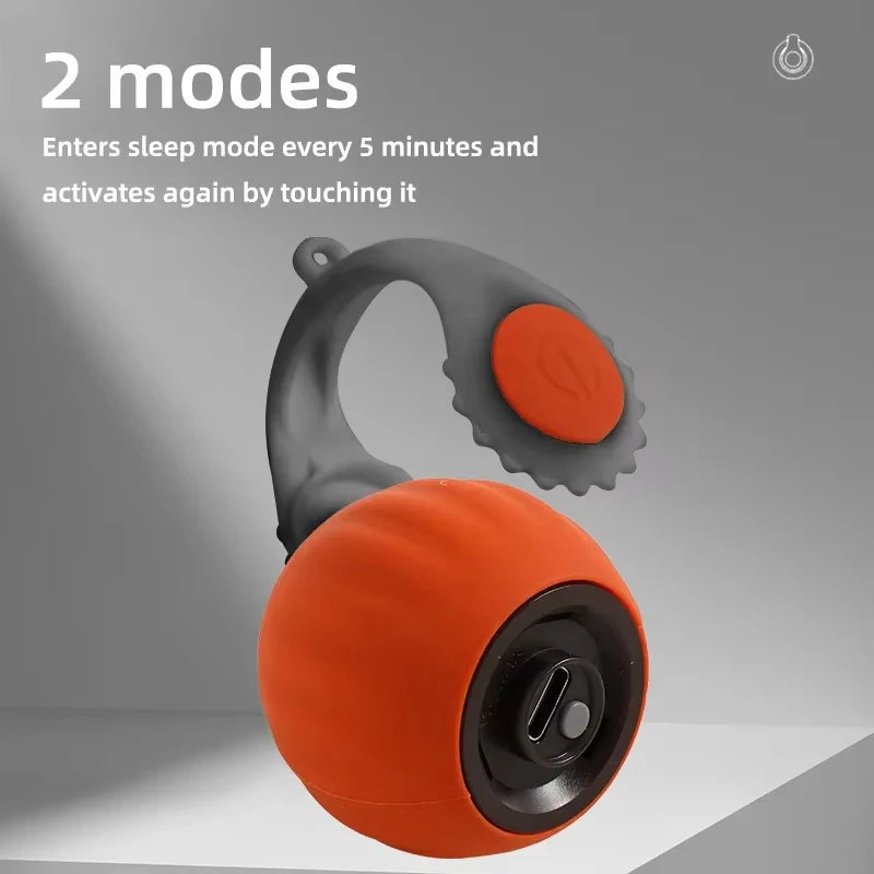 Rechargeable Interactive Cat Ball Toy with Faux Tail