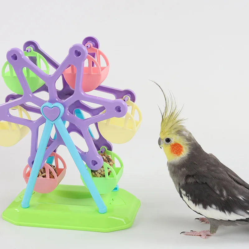 Parrot Foraging Food Jar Feeder Puzzle Toy for Birds