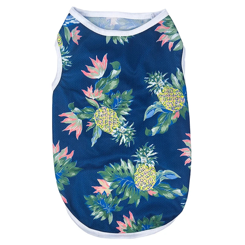 Summer Island Print Vest for Small Dogs and Cats
