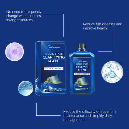 Aquarium Gravel Cleaner and Water Clarifier Solution