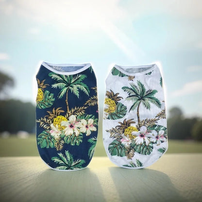 Summer Island Print Vest for Small Dogs and Cats