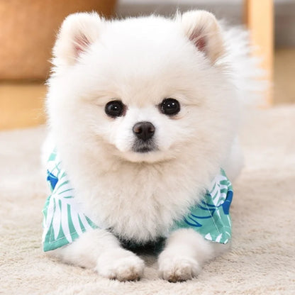 Hawaiian Style Pet Shirts for Dogs and Cats with Coconut Print