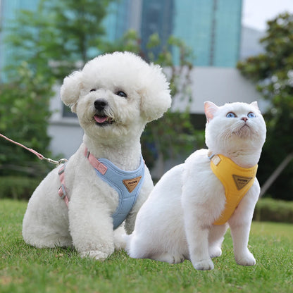 Adjustable Harness and Leash Set for Small Dogs and Cats