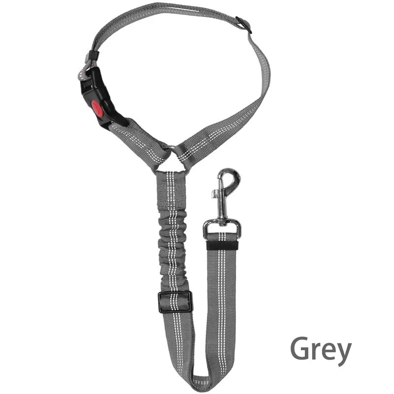 Adjustable Dog Harness and Car Seat Belt for Pets
