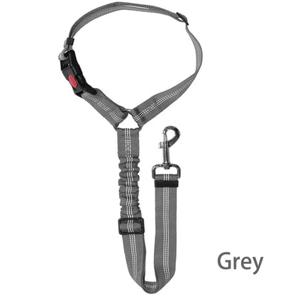 Adjustable Dog Harness and Car Seat Belt for Pets