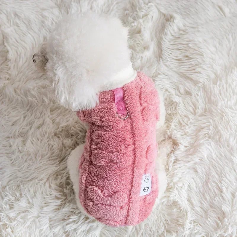 Warm Fleece Pullover Sweater for Small Dogs and Puppies